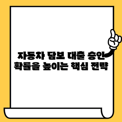 자동차 담보 대출, 조건 미달에도 성공한 사람들의 비법 | 자동차 담보 대출, 조건, 성공 사례, 대출 승인, 팁