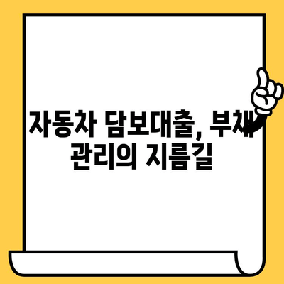 자동차 담보대출 최저금리로 가계 재테크 전략 | 부채 관리, 이자 절약, 재테크 노하우