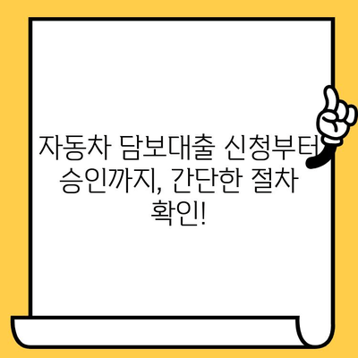 자동차 담보대출, 조건 확인부터 절차까지! 내 경험 바탕 후기 | 자동차 담보 대출, 대출 조건, 대출 절차, 후기