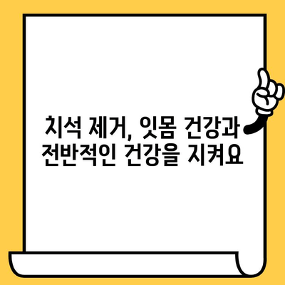 치석 제거| 전반적인 건강에 미치는 영향과 관리법 | 치주 질환, 구강 건강, 치아 관리, 건강 팁