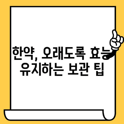 한약 유통기한, 냉동 보관하면 더 오래 먹을 수 있을까? | 보관법, 유통기한 연장, 한약 관리 팁