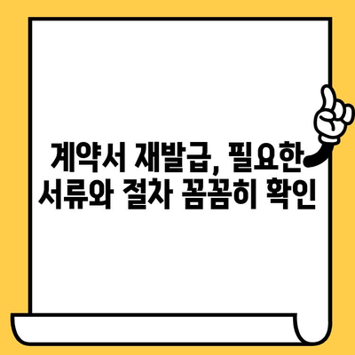 임대차계약서 분실했을 때, 재발급 받는 방법 | 계약서 재발급, 주택임대차, 분실 신고