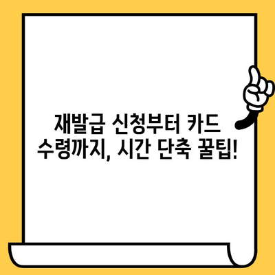 삼성카드 재발급, 얼마나 걸릴까요? | 소요 시간 완벽 가이드 & 꿀팁