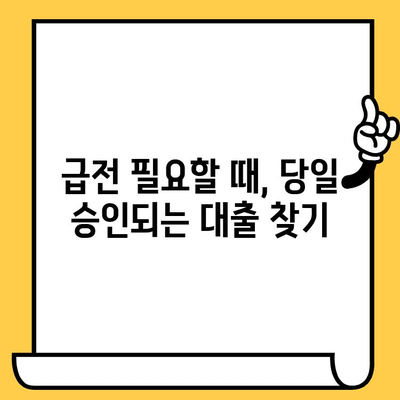 평일 주말, 저신용자 연체자도 OK! 당일 승인 가능한 대출 모음 | 비상금 마련, 급전 필요할 때