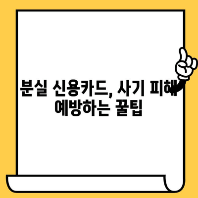 신용카드 분실! 당황하지 말고, 사기 피해 막고 재발급까지 완벽하게 | 분실, 신고, 재발급, 사기 예방