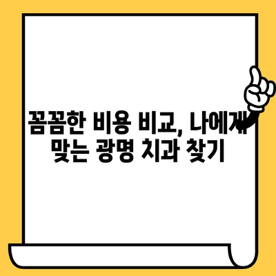 광명 치과 찾기| 한눈에 비교 분석 & 추천 | 광명시, 치과, 진료, 비용, 후기