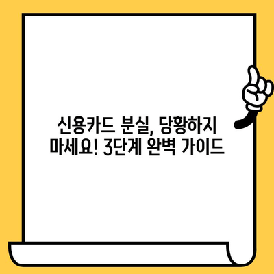 분실된 신용카드, 개인정보 보호 3단계 완벽 가이드 | 신용카드 분실, 개인정보 유출, 카드 정지, 보상