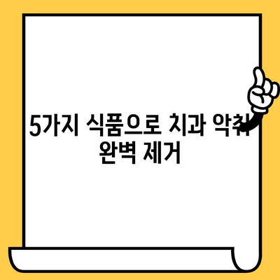 치과 악취 제거! 강력한 효과를 보이는 식품 5가지 | 입냄새 제거, 구취 제거, 치과 건강