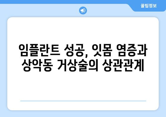 잇몸염증에도 가능할까요? 상악동 거상술 후 임플란트 성공 가이드 | 임플란트, 상악동, 잇몸염증, 치과