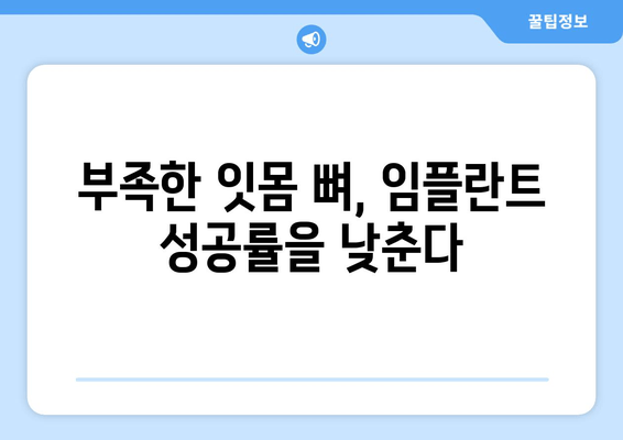 임플란트 성공의 시작, 잇몸 뼈 상태 평가가 중요한 이유 | 임플란트, 잇몸 뼈 검사, 성공률