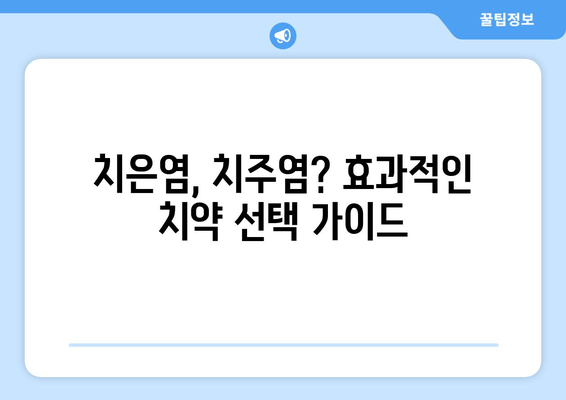 치은염증 완화에 효과적인 치약 성분| 뛰어난 효능을 가진 5가지 성분 | 치은염, 치주염, 치약 추천, 치아 건강