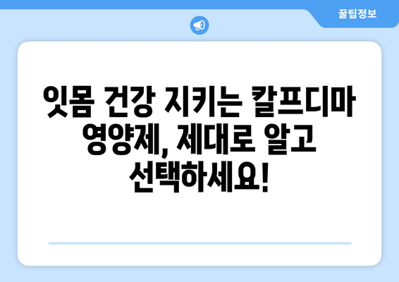 잇몸 건강 지키는 칼프디마 성분 영양제 추천 | 잇몸 건강, 잇몸 영양제, 칼프디마, 추천