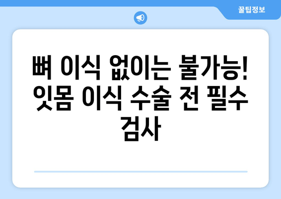 잇몸 이식 수술 성공의 열쇠, 뼈 상태 평가의 중요성 | 잇몸 이식, 뼈 이식, 치주 질환, 치과 수술