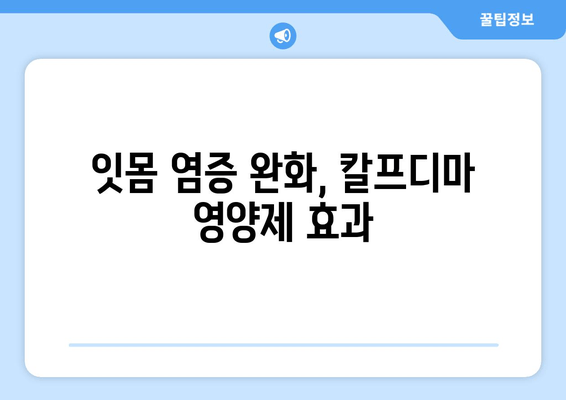 잇몸 내려앉음 해결! 칼프디마 함유 잇몸 영양제 추천 | 잇몸 건강, 잇몸 질환, 치주 질환, 잇몸 염증