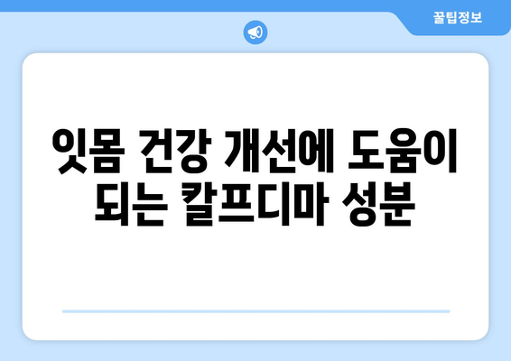 잇몸 건강 지키는 칼프디마 영양제 추천| 5가지 인기 제품 비교분석 | 잇몸 건강, 잇몸 영양제, 칼프디마