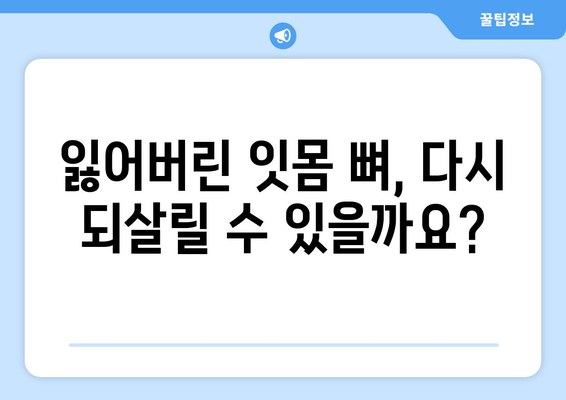 잇몸 뼈 수술| 복합적인 뼈 손실 치료 | 잇몸뼈 이식, 뼈 재생, 치아 이식, 치주 질환