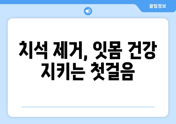 명동 치과 치석 제거로 만성 구강 염증 이제 그만! | 치석 제거, 구강 건강, 잇몸 질환 예방