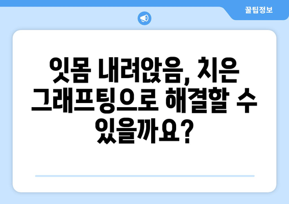 치은 그래프팅| 잇몸 내려앉음과 출혈, 영구적인 해결책을 찾을 수 있을까요? | 잇몸 질환, 치주 질환, 치료 방법, 잇몸 이식