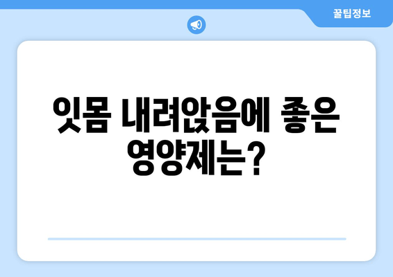 잇몸 내려앉음, 영양제로 관리하세요! | 잇몸 건강, 잇몸 내려앉음, 영양제 추천, 잇몸 관리 팁