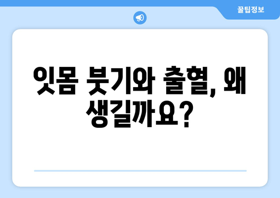 잇몸 붓기와 출혈, 이제 걱정하지 마세요! ｜ 원인 분석부터 해결 솔루션까지 | 잇몸 건강, 치주 질환, 예방법, 치료법