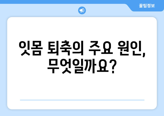 잇몸 퇴축, 나이와 상관없이 중요한 문제! | 잇몸 퇴축 치료, 원인, 예방법