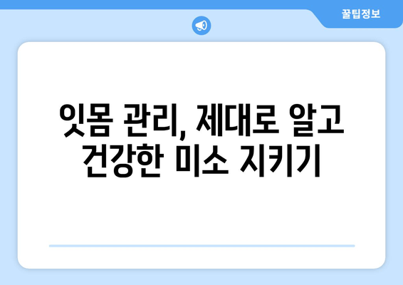 잇몸 건강 지키는 핵심 전략| 치아 건강 영양제와 올바른 관리법 | 잇몸 관리, 치아 건강, 영양제, 구강 관리