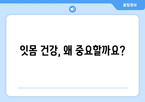 잇몸 건강 지키는 필수 관리법| 스케일링이 잇몸 치료에 중요한 이유 | 잇몸 질환, 치주염, 치아 건강