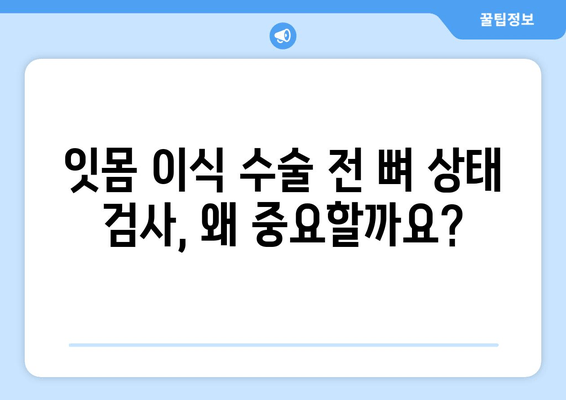 잇몸 이식 수술 전 필수! 뼈 상태 사전 검사| 알아야 할 모든 것 | 잇몸 이식, 뼈 이식, 임플란트, 치주 질환, 검사