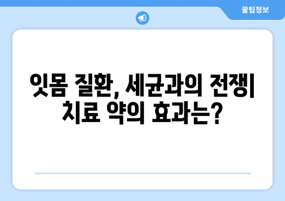 세균을 물리치는 잇몸 & 치아 치료 약 | 종류, 효과, 주의사항 총정리 | 잇몸 질환, 치주 질환, 구강 관리, 항생제