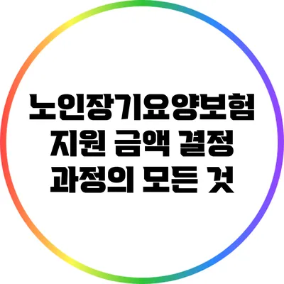 노인장기요양보험 지원 금액 결정 과정의 모든 것