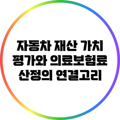 자동차 재산 가치 평가와 의료보험료 산정의 연결고리